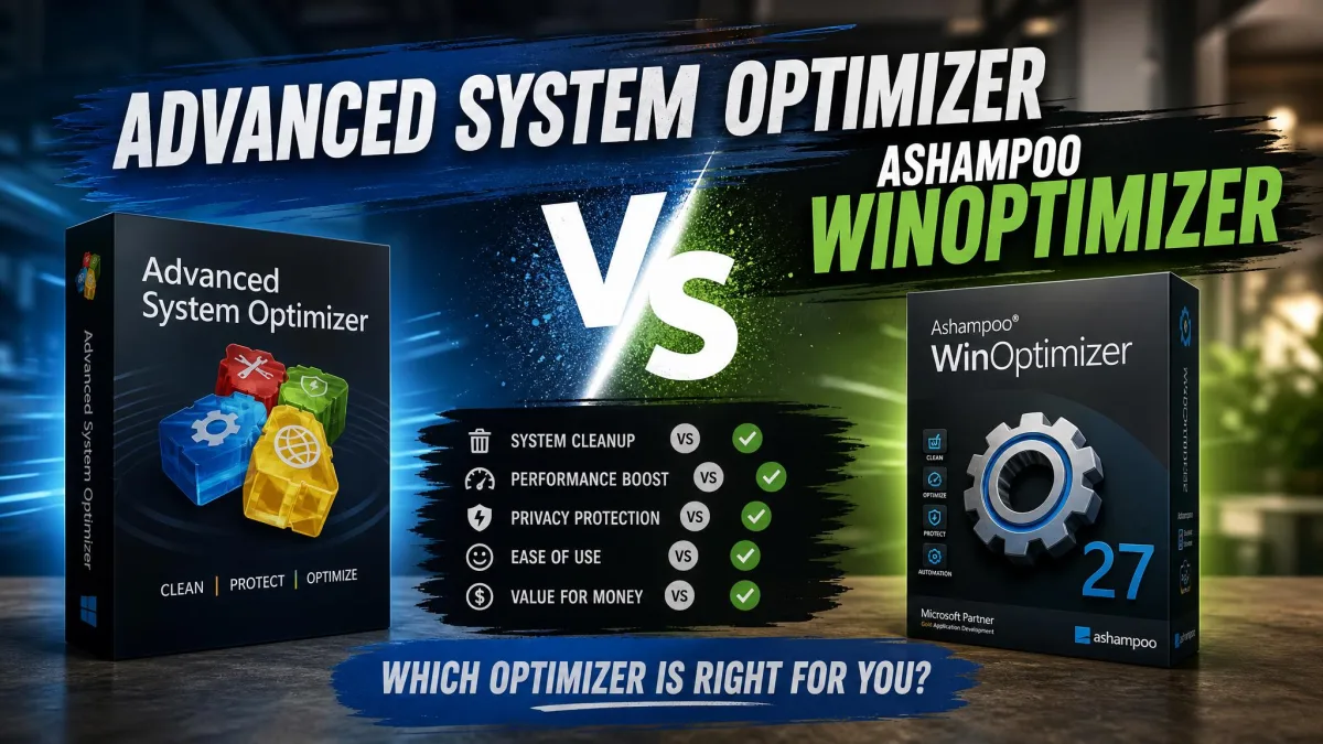 Advanced System Optimizer vs Ashampoo WinOptimizer
