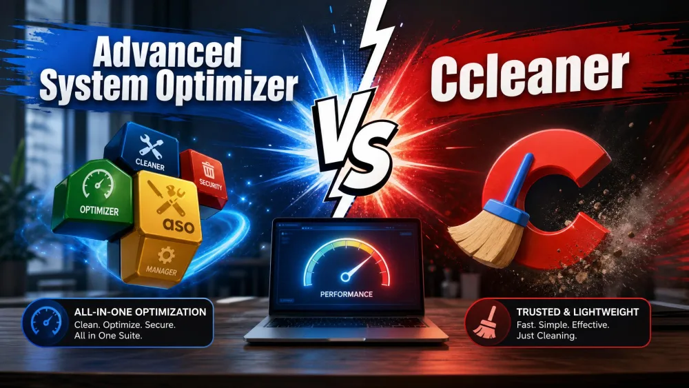 Advanced System Optimizer vs CCleaner: Which PC Optimizer Is Best?