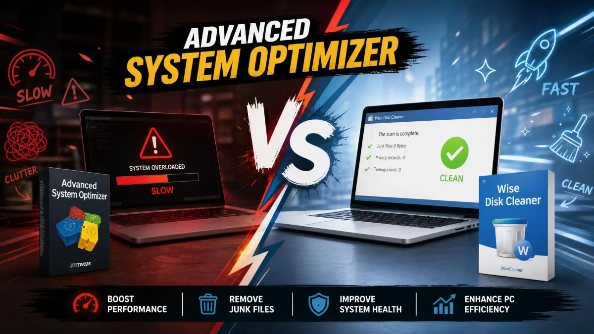 Advanced System Optimizer vs Wise Disk Cleaner
