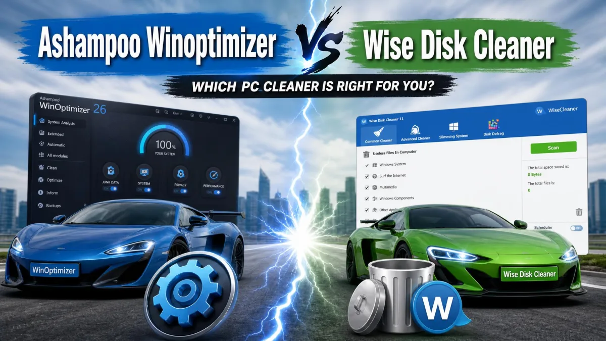 Ashampoo WinOptimizer vs Wise Disk Cleaner: Which PC Cleaner Should You Use?