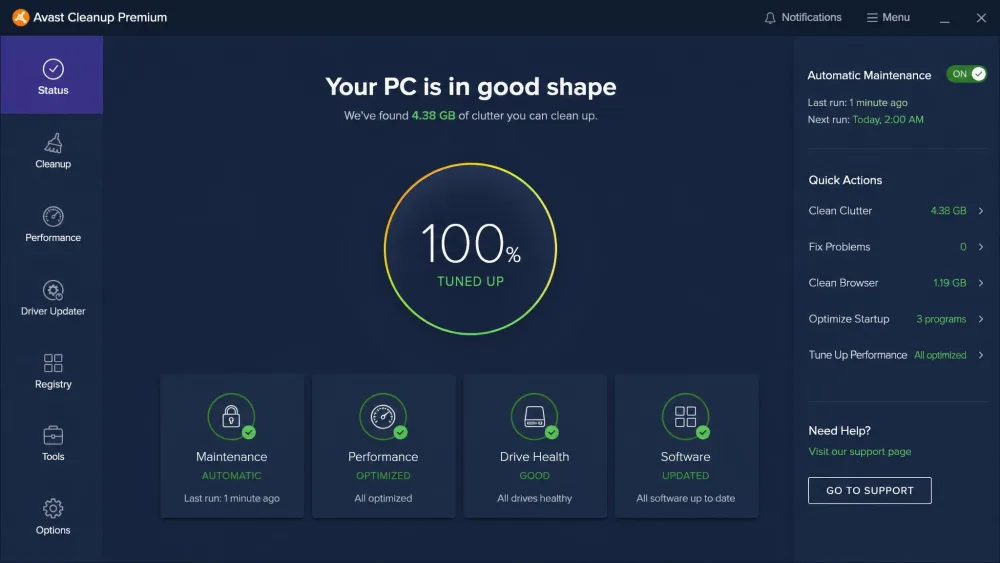Avast Cleanup Premium screenshot