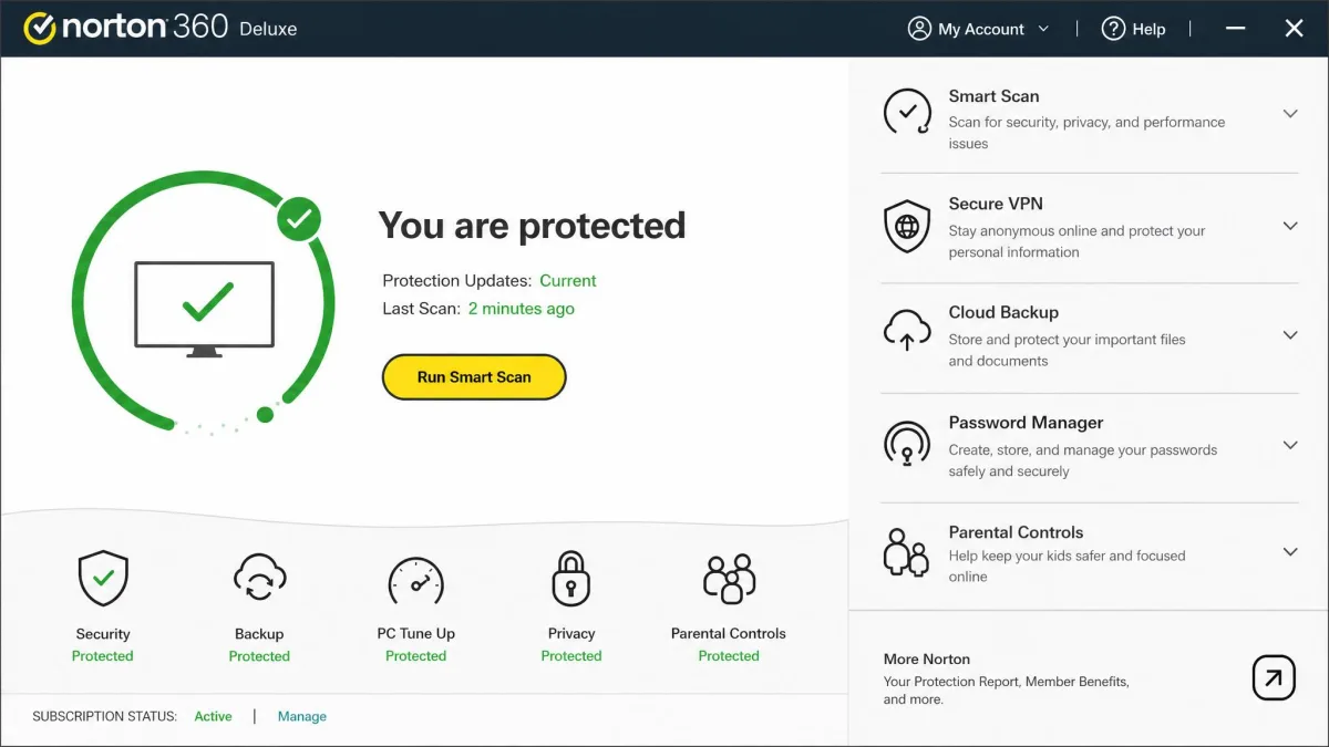 Norton 360 Deluxe screenshot