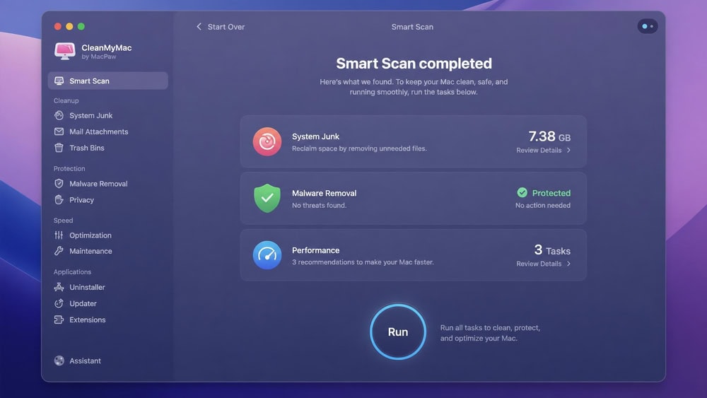 CleanMyMac screenshot