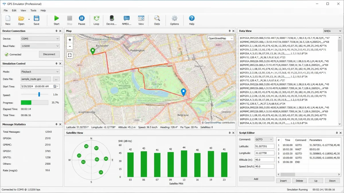 GPS Emulator screenshot