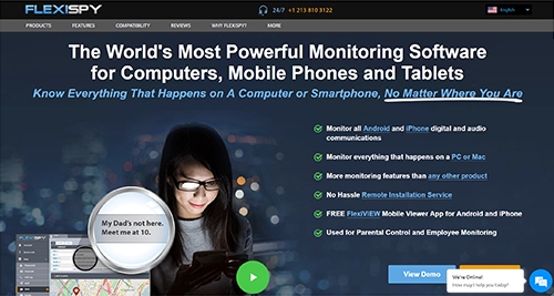 FlexiSPY screenshot