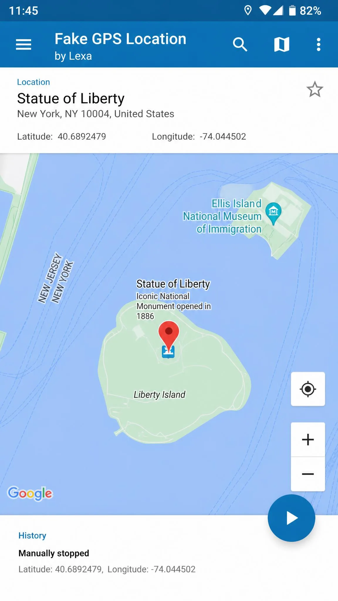 Fake GPS Location by Lexa screenshot