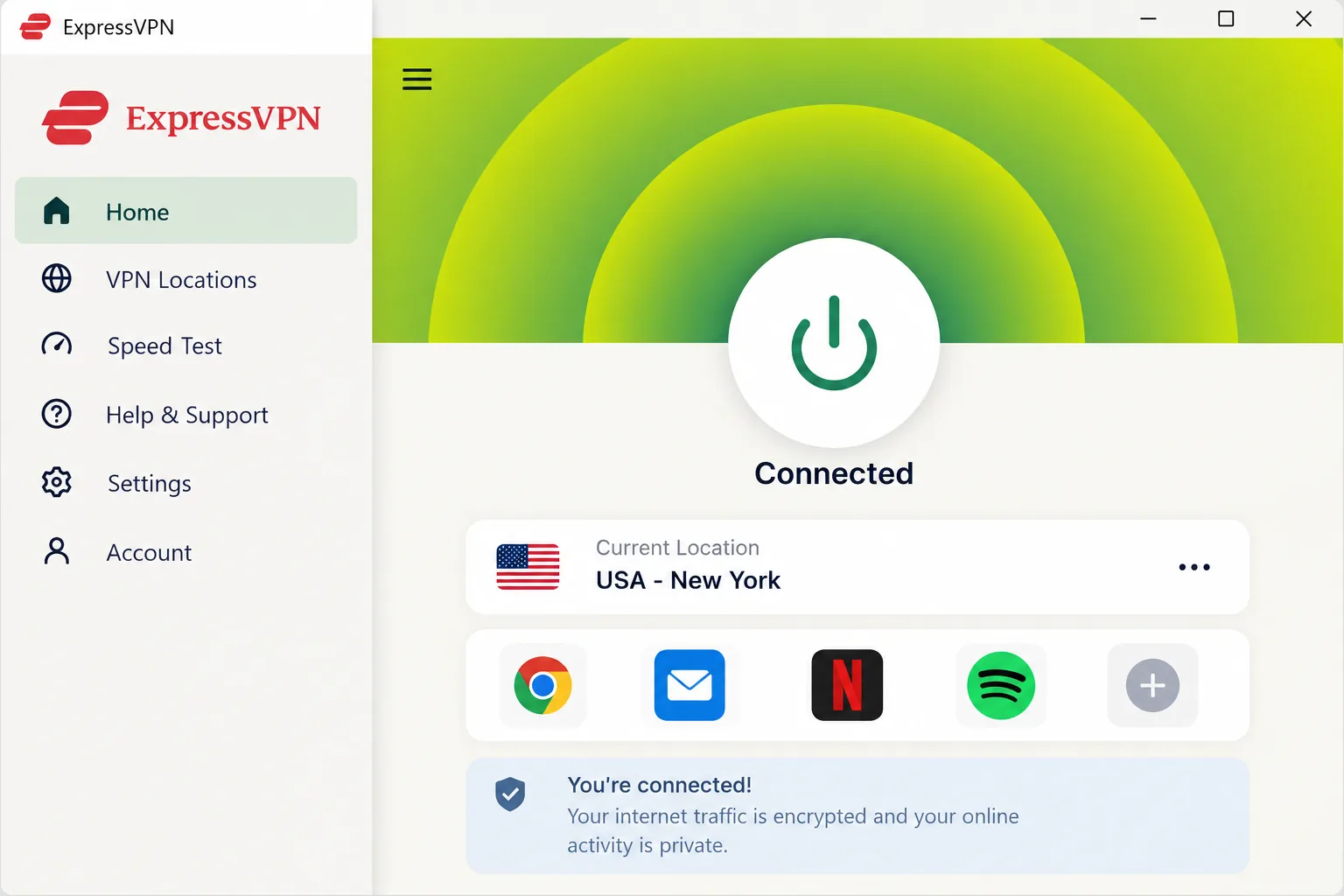 ExpressVPN screenshot