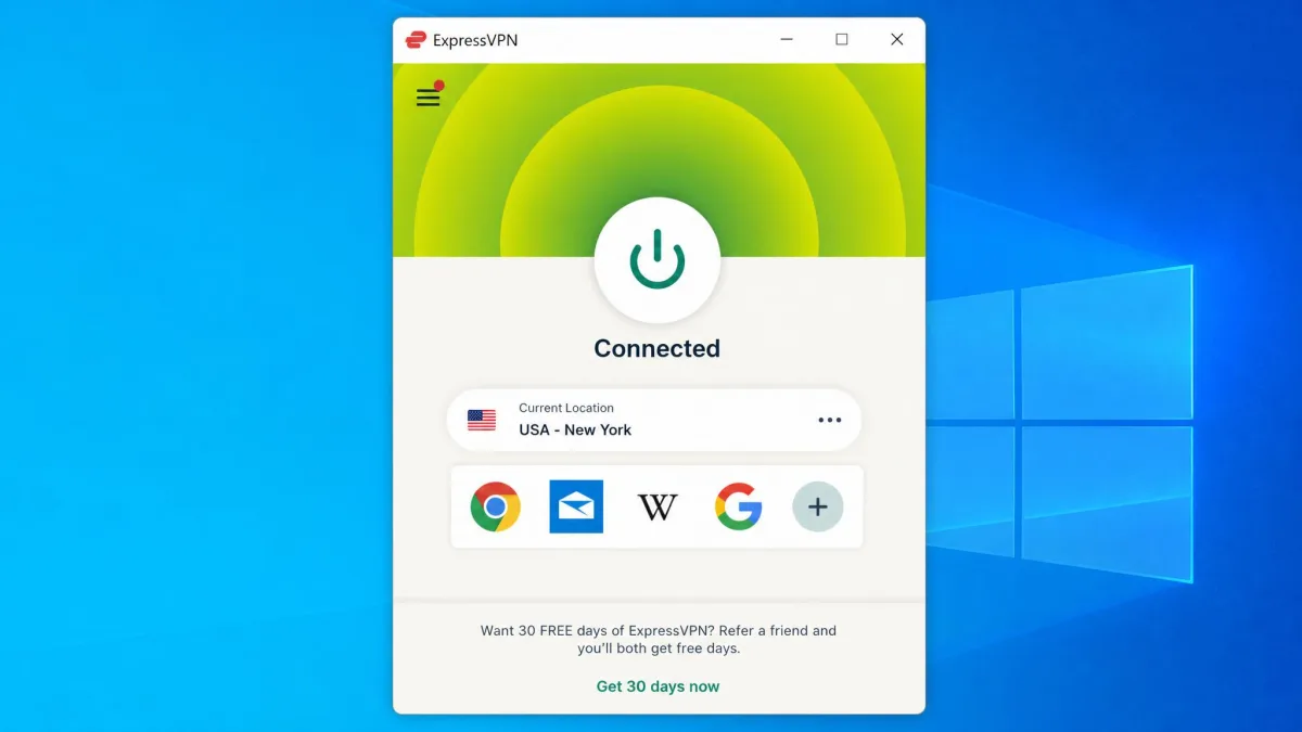 ExpressVPN screenshot