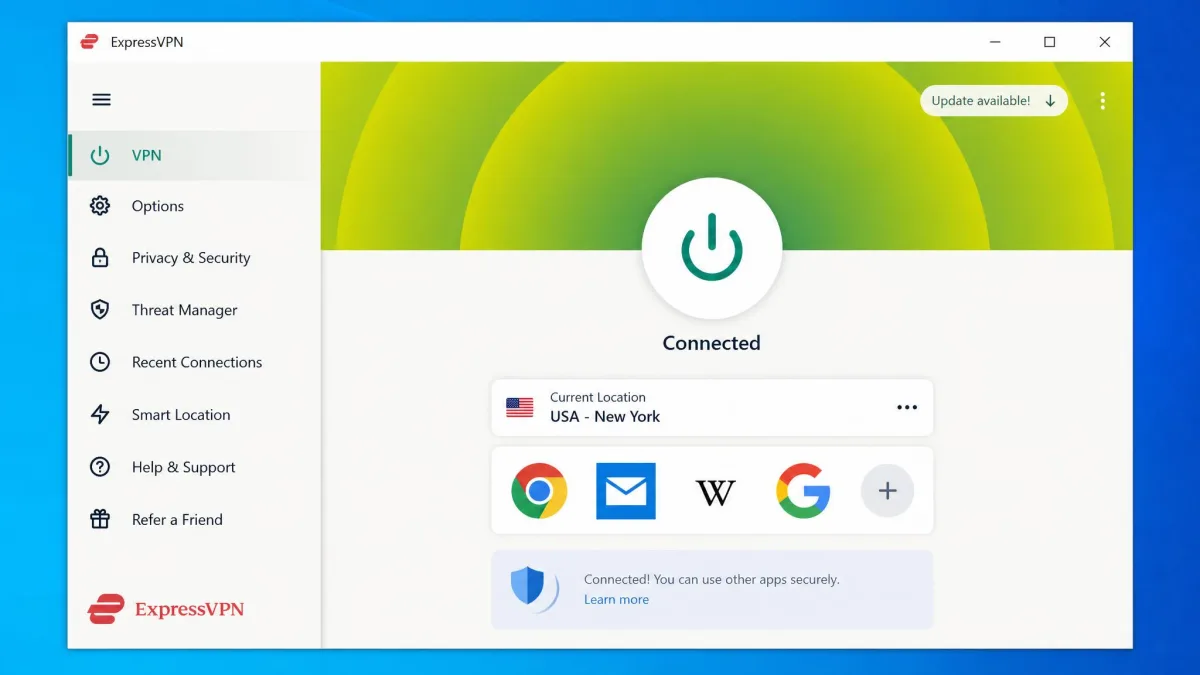 ExpressVPN screenshot
