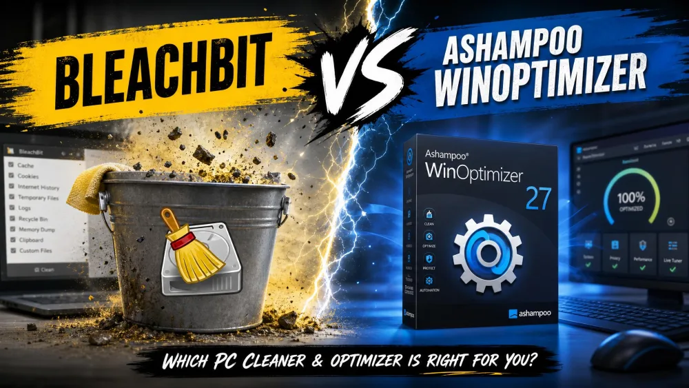 BleachBit vs Ashampoo WinOptimizer: Which PC Cleaner Wins In 2026?