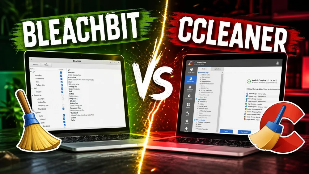 BleachBit vs CCleaner: Which PC Cleaner Should You Choose?