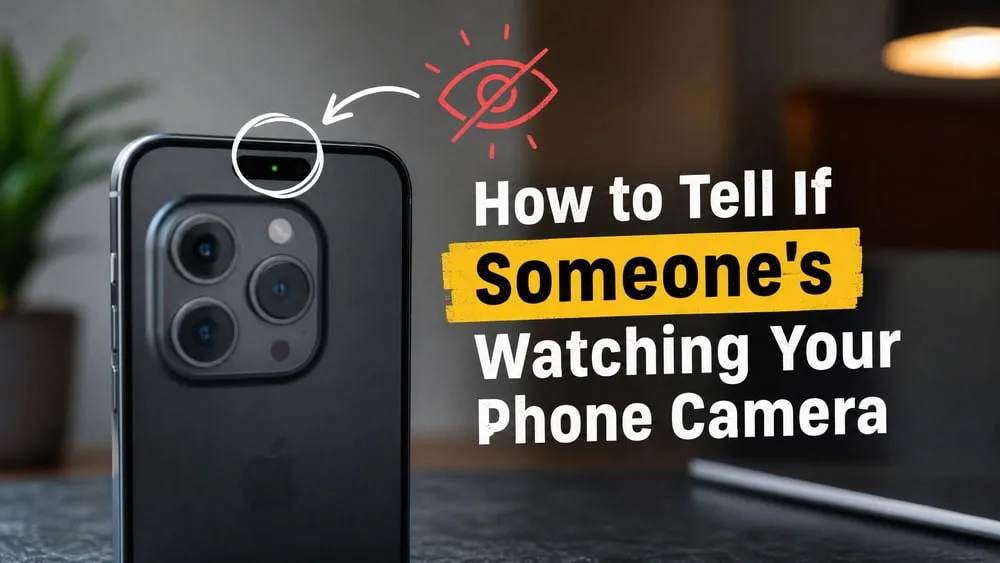 How To Tell If Someone's Watching Your Phone Camera