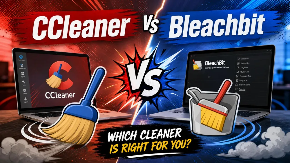 CCleaner vs BleachBit: Which PC Cleaner Should You Use?