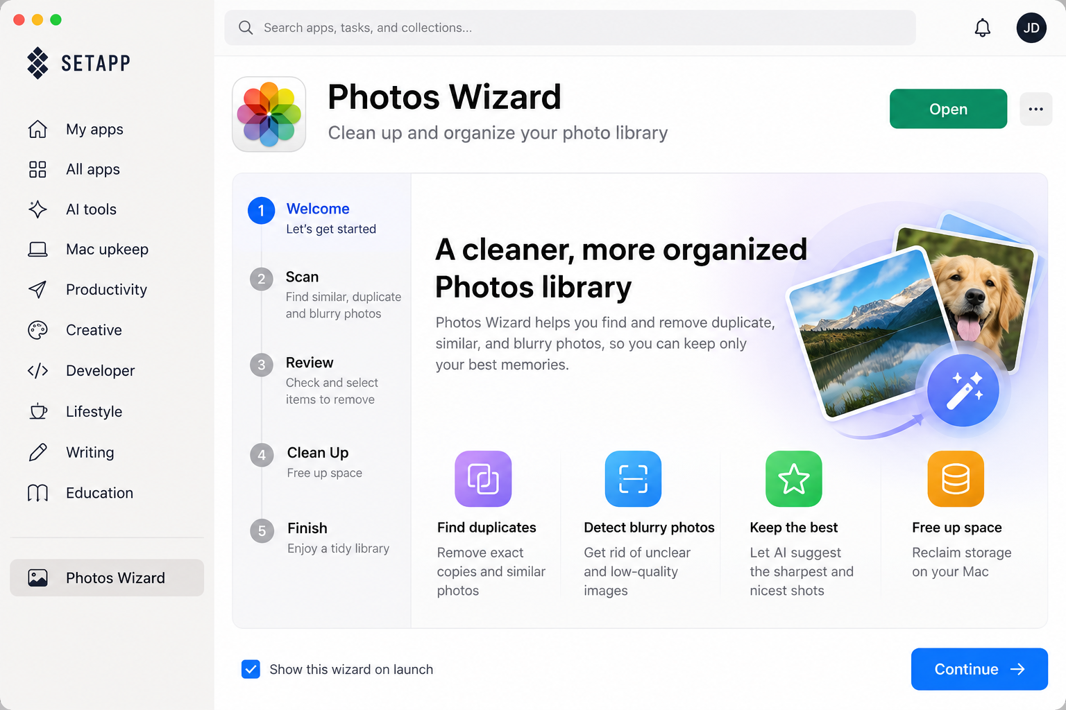 SetApp Photos Wizard