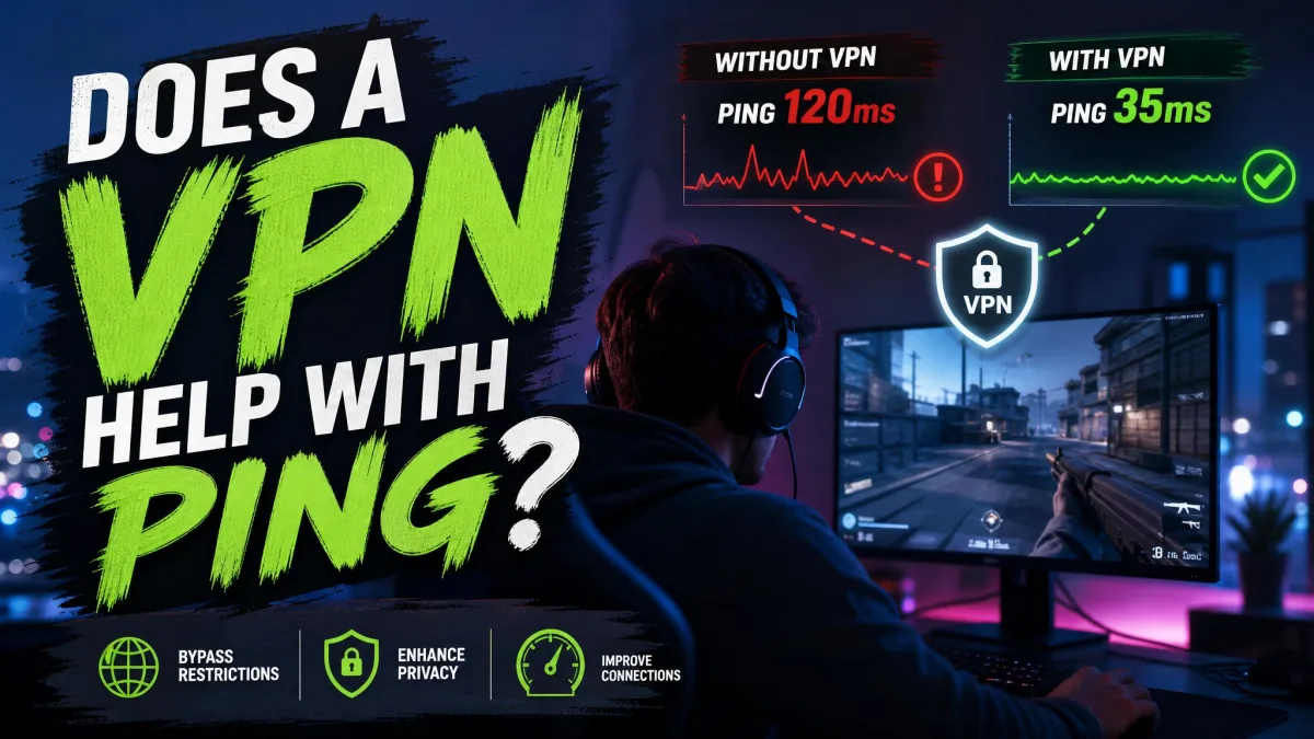 Does a VPN Help With Ping? When It Lowers Lag and When It Doesn't
