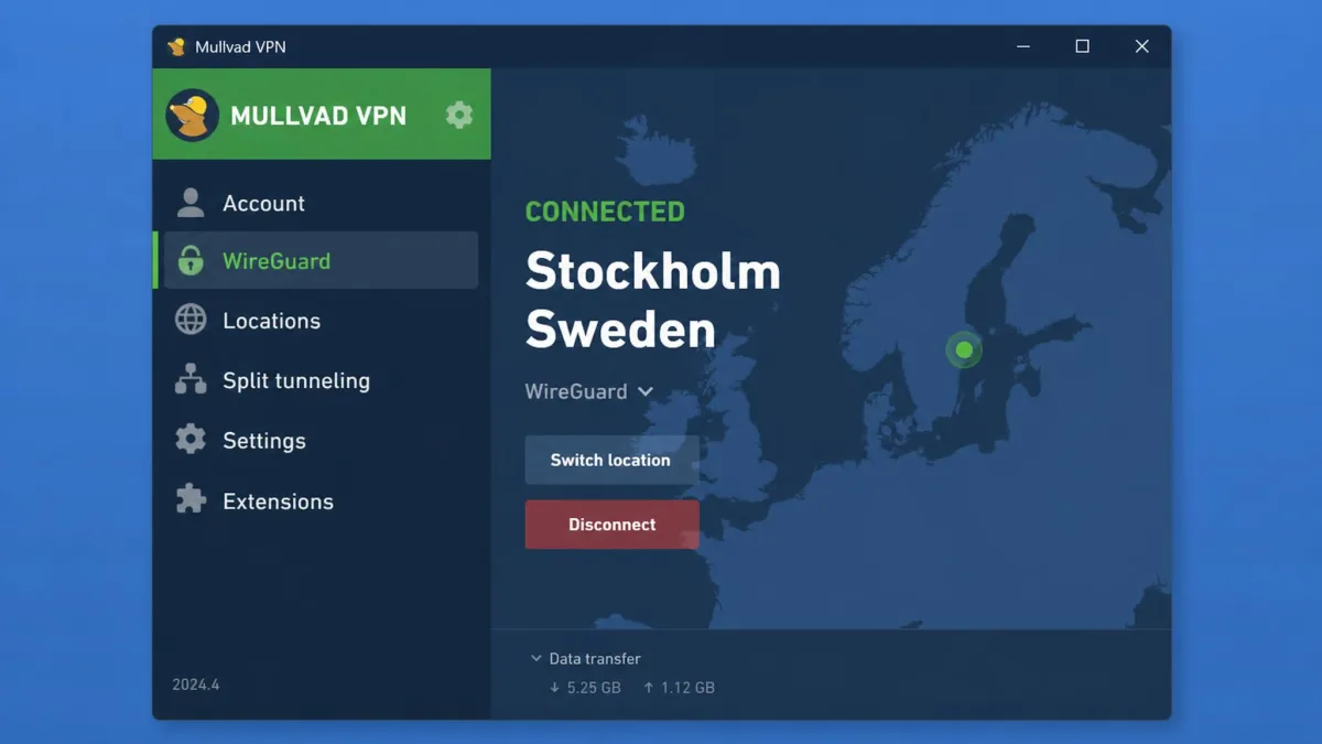 Mullvad screenshot