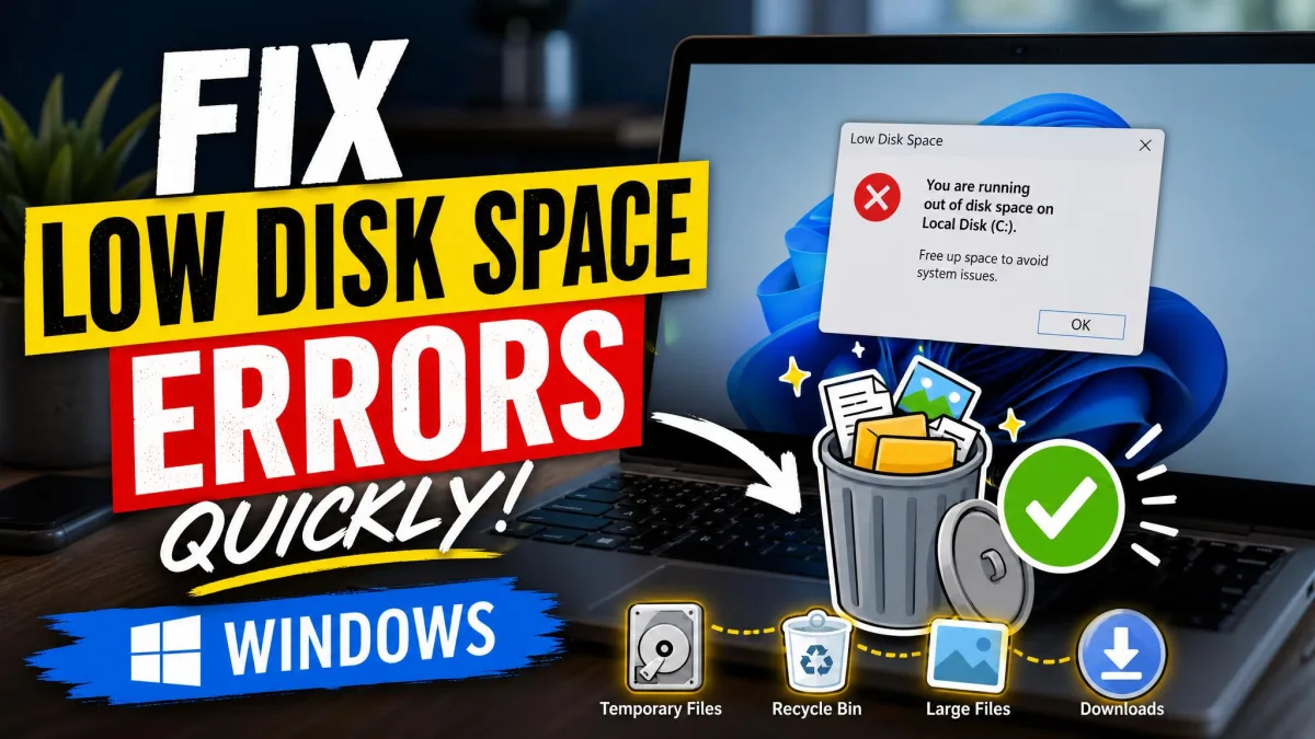 How To Fix Low Disk Space Errors Quickly On Windows 11 And 10