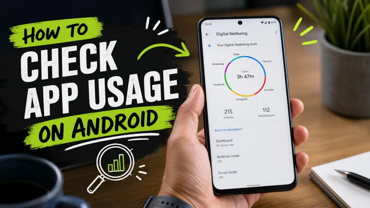 How to Check App Usage on Android: Screen Time & App Limits