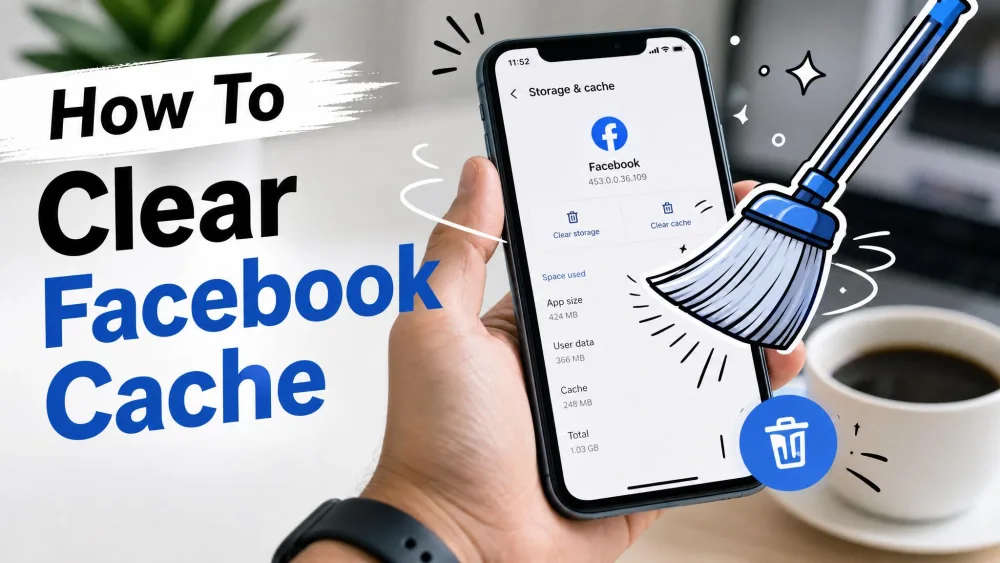 How To Clear Facebook Cache On iPhone, Android, And PC (2026)