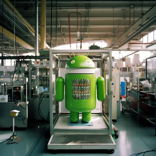 an Android at the factory