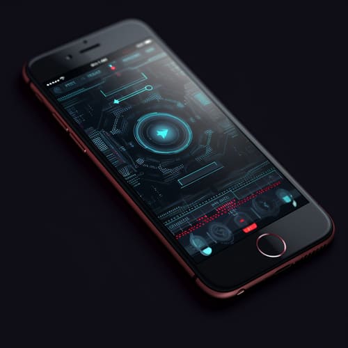 a phone completing the installation sequence for a spy app
