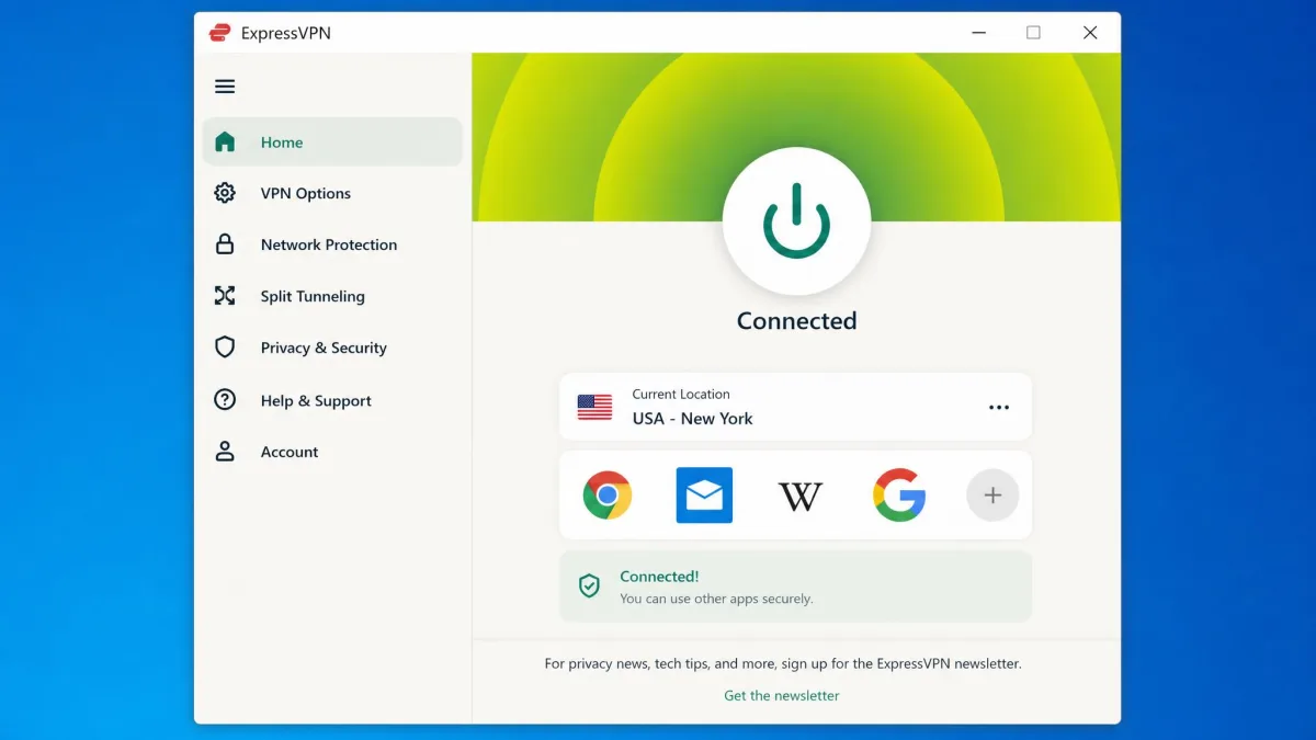ExpressVPN screenshot