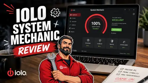 iolo System Mechanic running a scan on Windows 11.