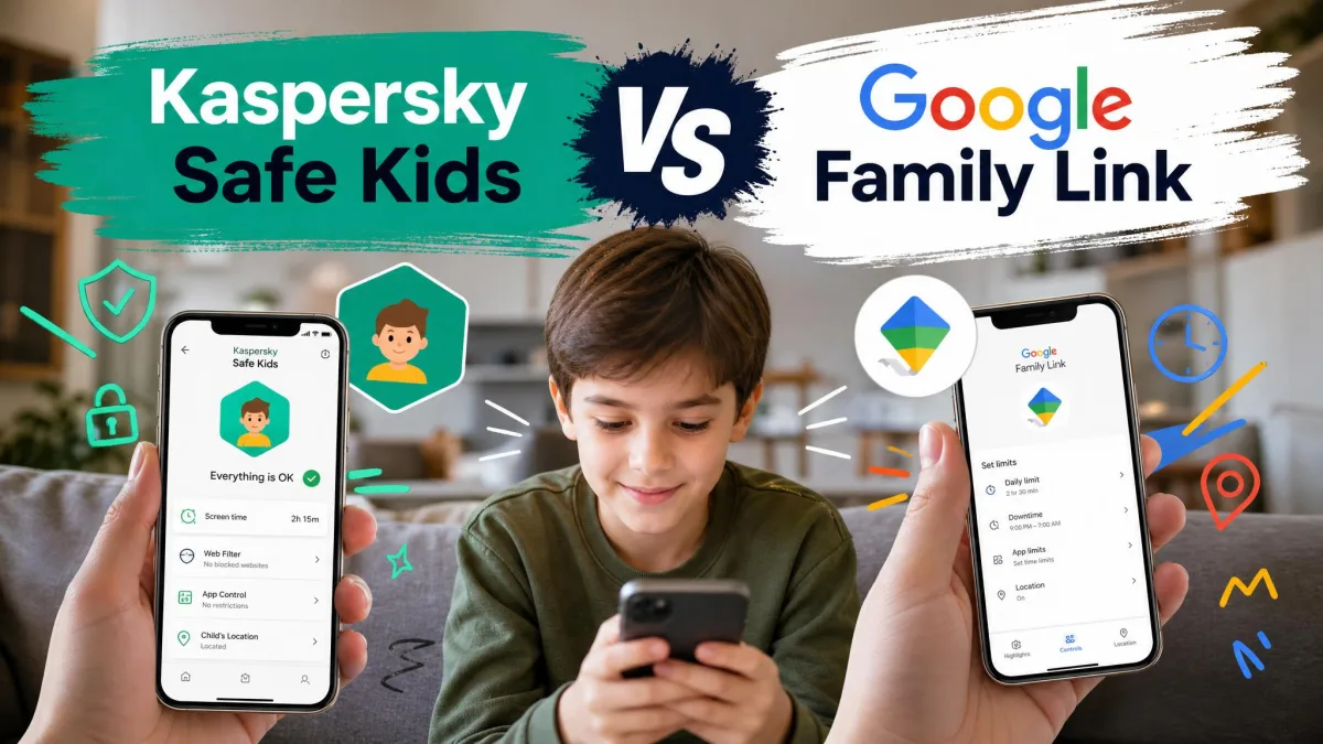 Kaspersky Safe Kids vs Google Family Link