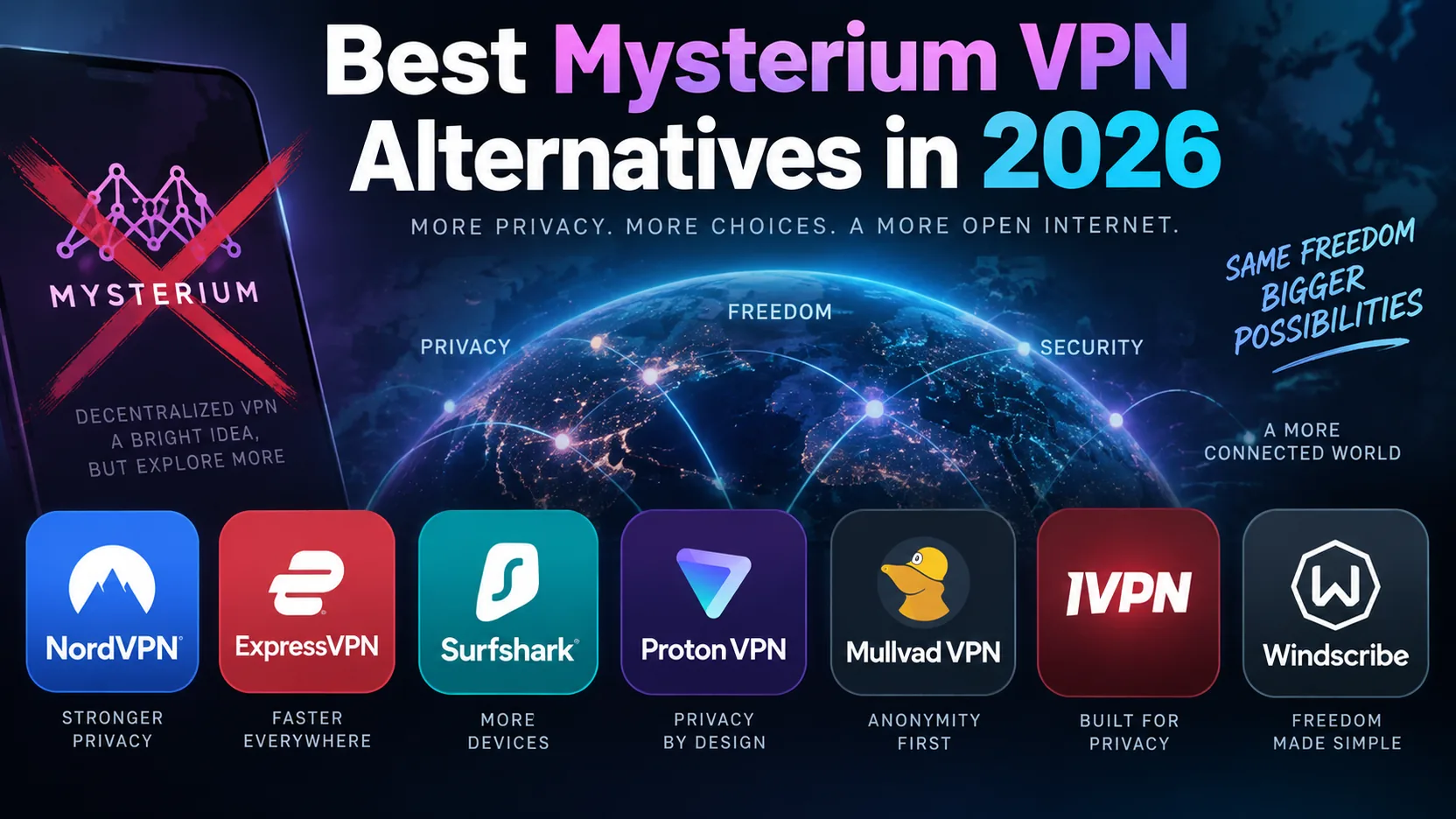 Mysterium VPN Alternatives