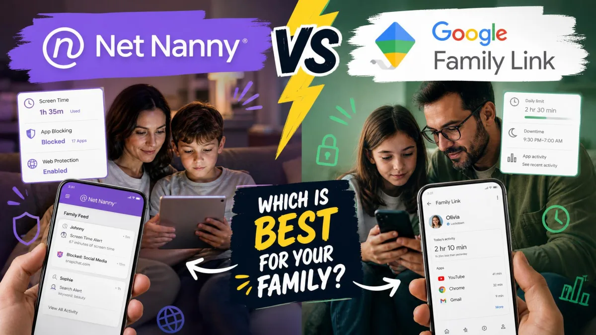 Net Nanny vs Google Family Link: Which Parental Control App Wins In 2026?