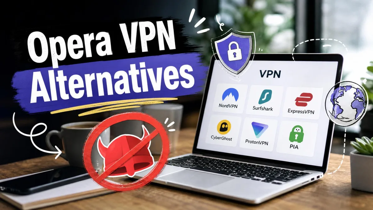Best Opera VPN Alternatives in 2026: Free and Paid VPNs