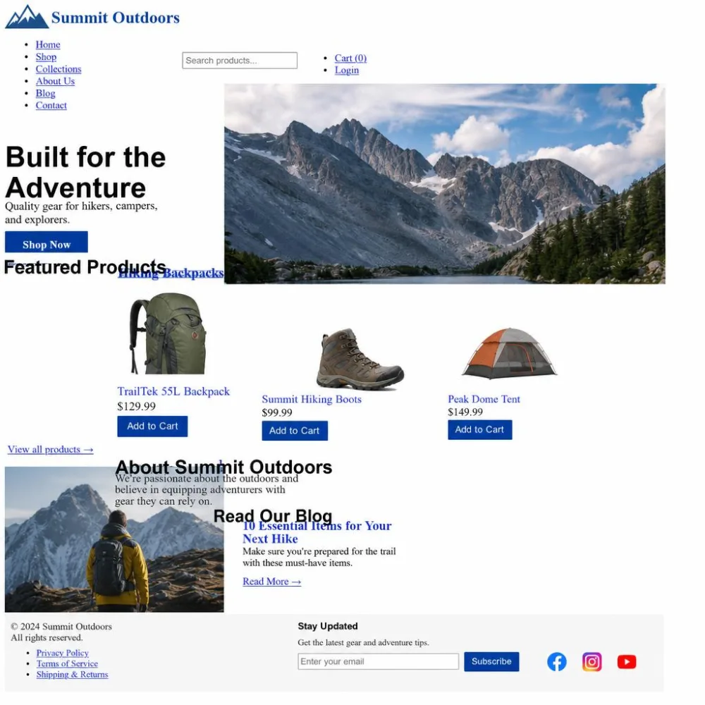 A web page with broken layout and misplaced images, the classic symptom of a stale browser cache.