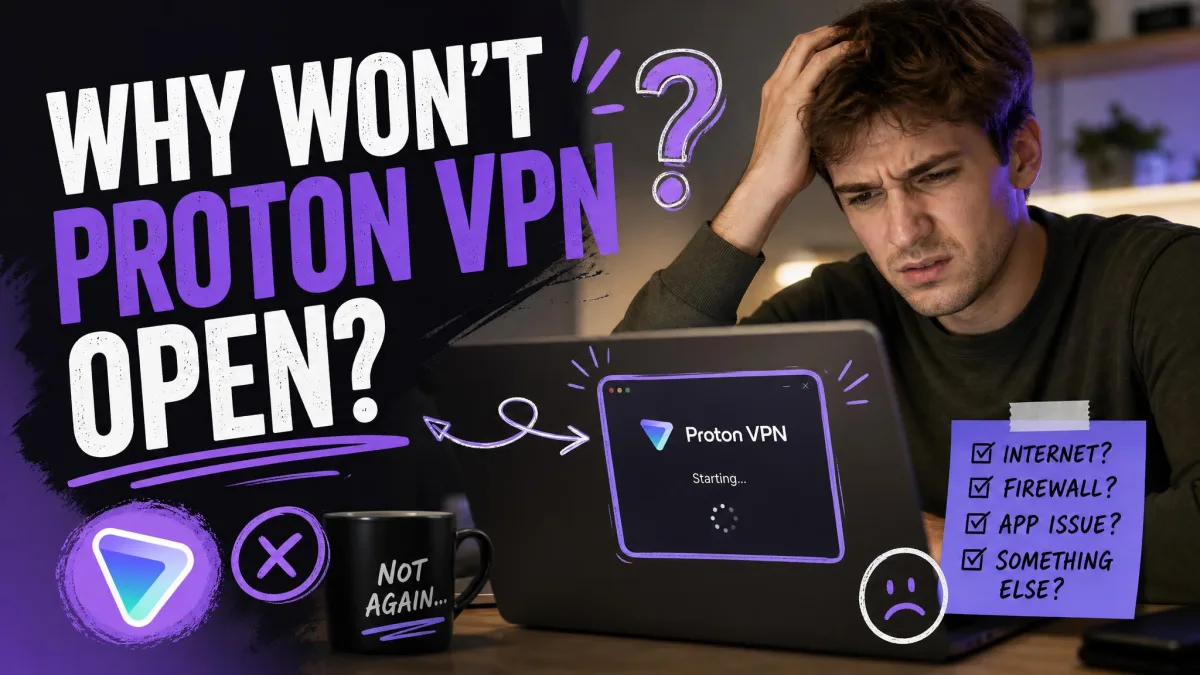 Why Won't Proton VPN Open?