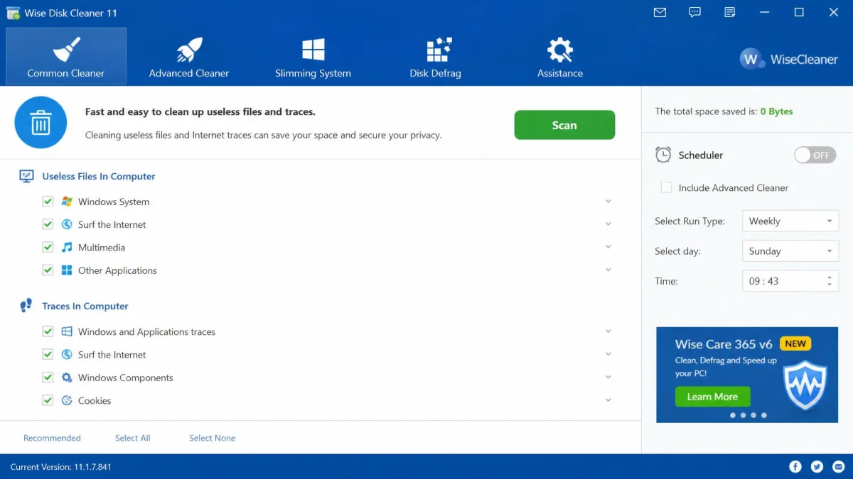 Wise Disk Cleaner screenshot