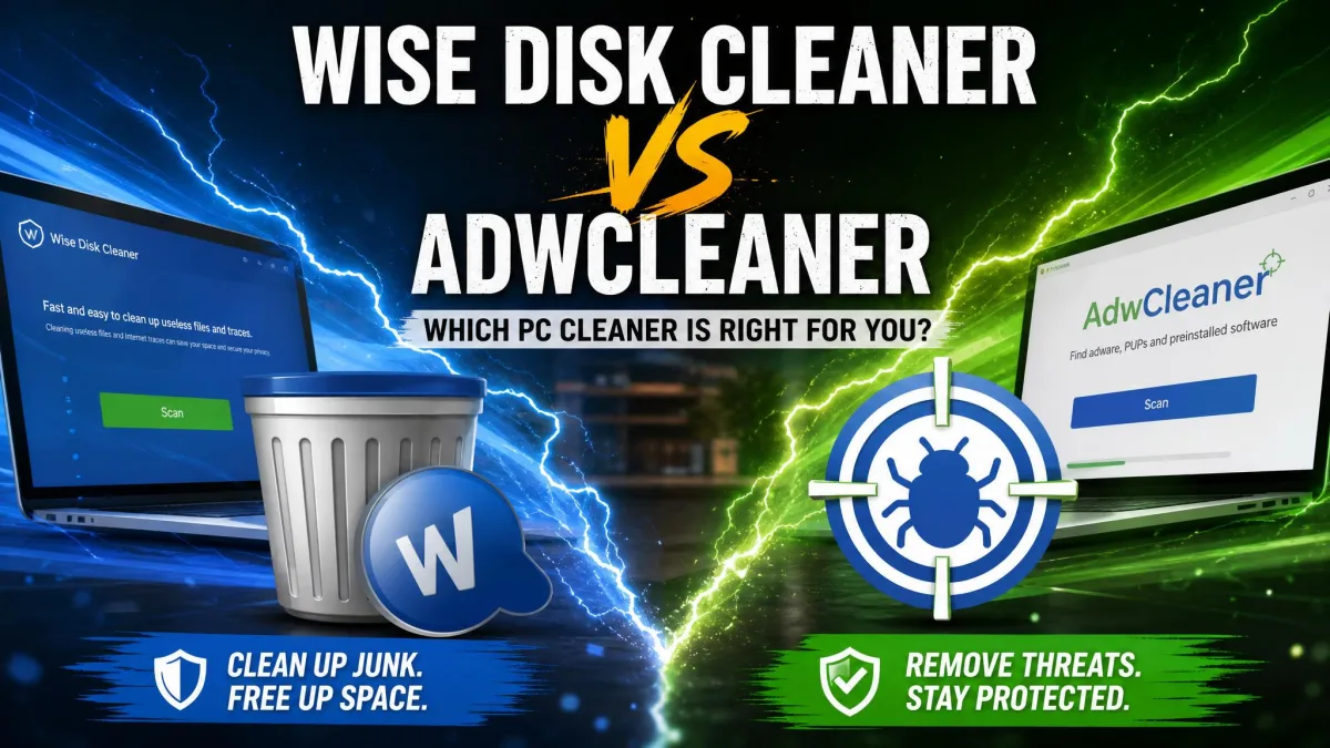 Wise Disk Cleaner vs AdwCleaner: Which One Do You Actually Need?