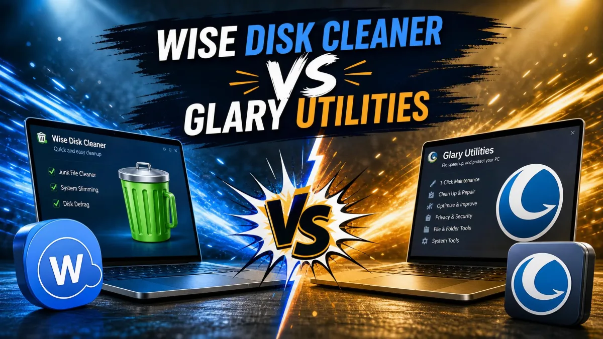 Wise Disk Cleaner vs Glary Utilities