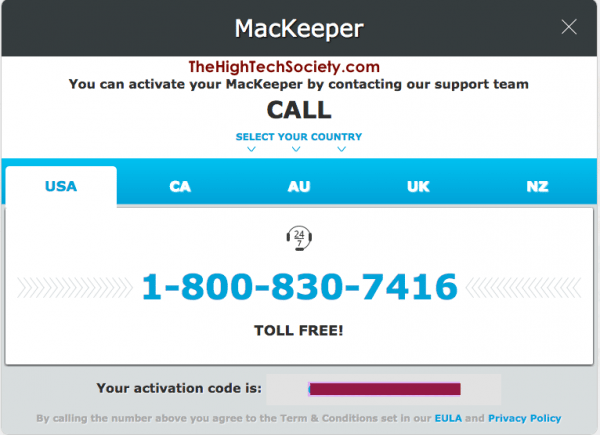 activation code for mackeeper