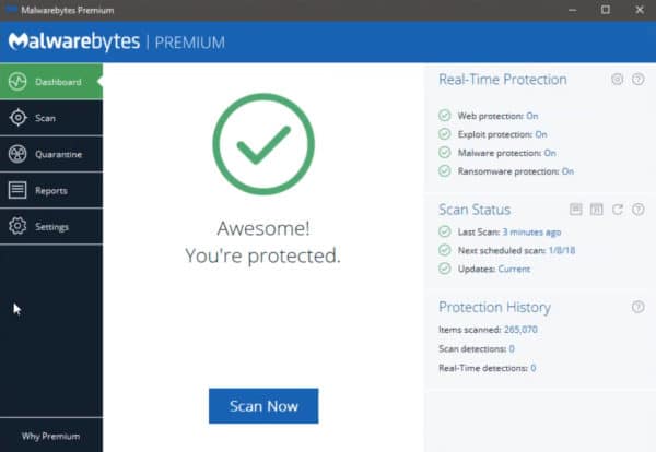 malwarebytes ransomware protection wont turn on