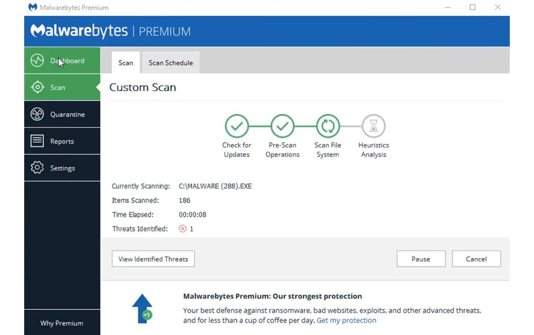 how good is malwarebytes threat scan