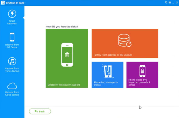 iMyFone D-Back - How was the data lost?