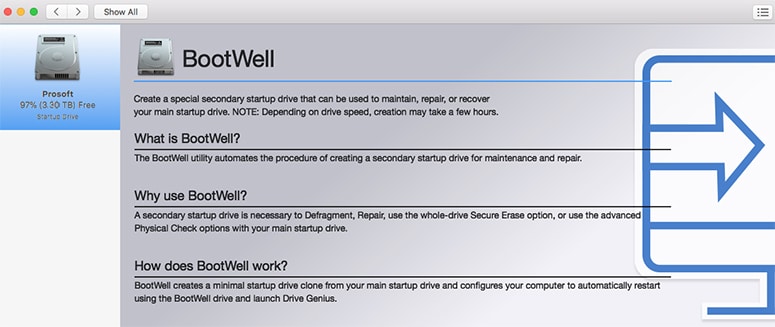 Drive Genius BootWell screenshot